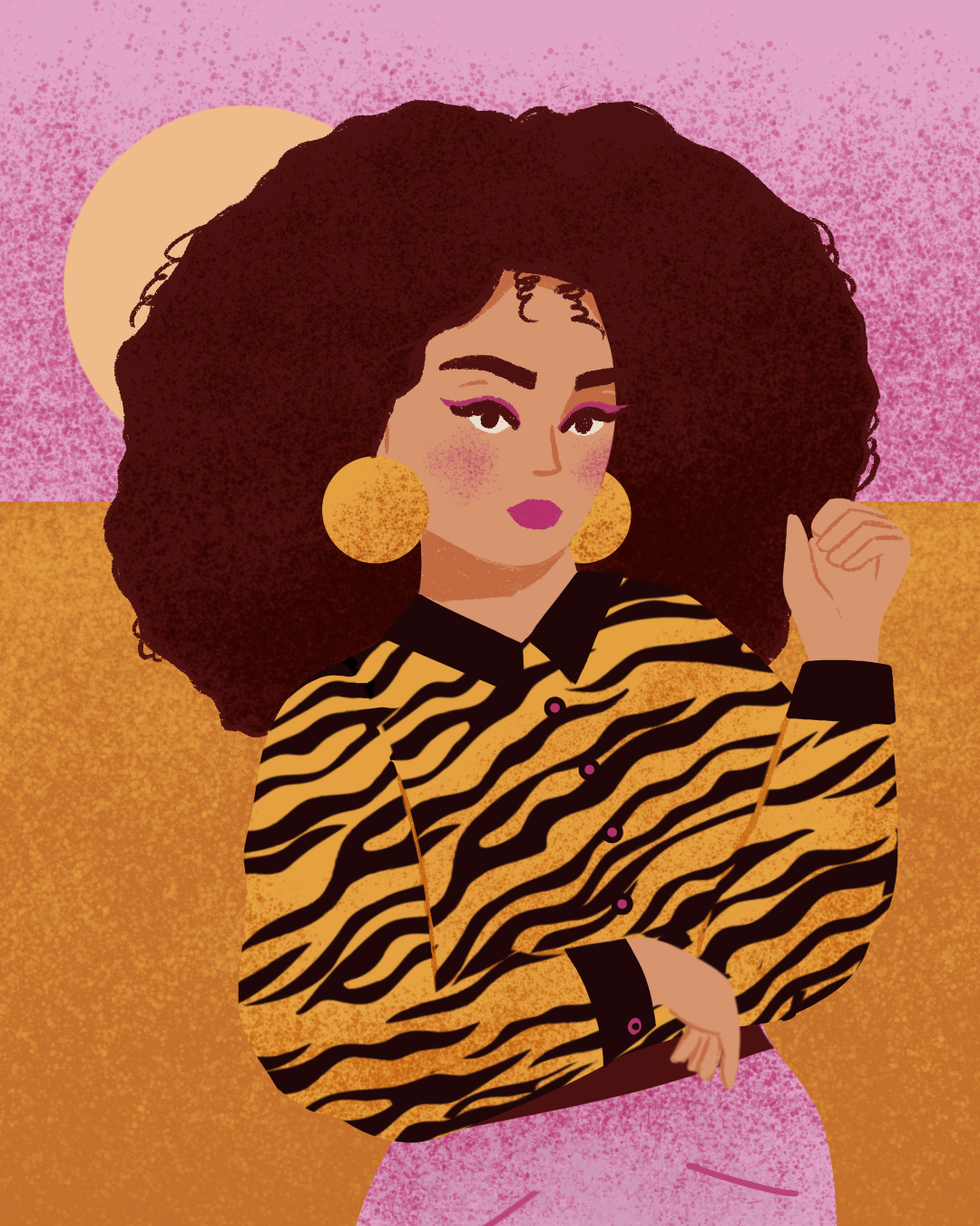 Portrait femme illustration Aurore Leprivey