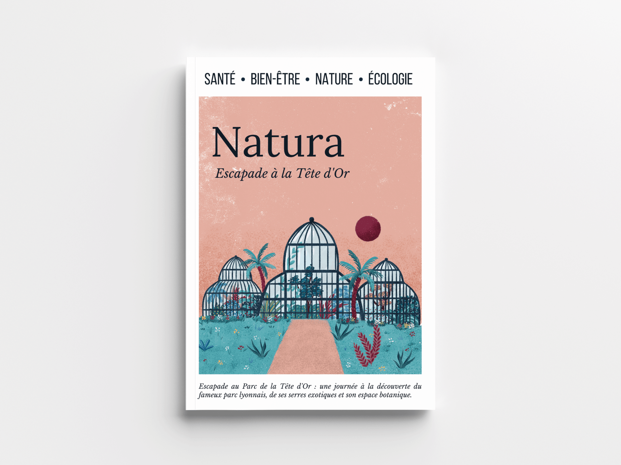 Illustration éditoriale magazine Parc de la tête d'or | Aurore Leprivey