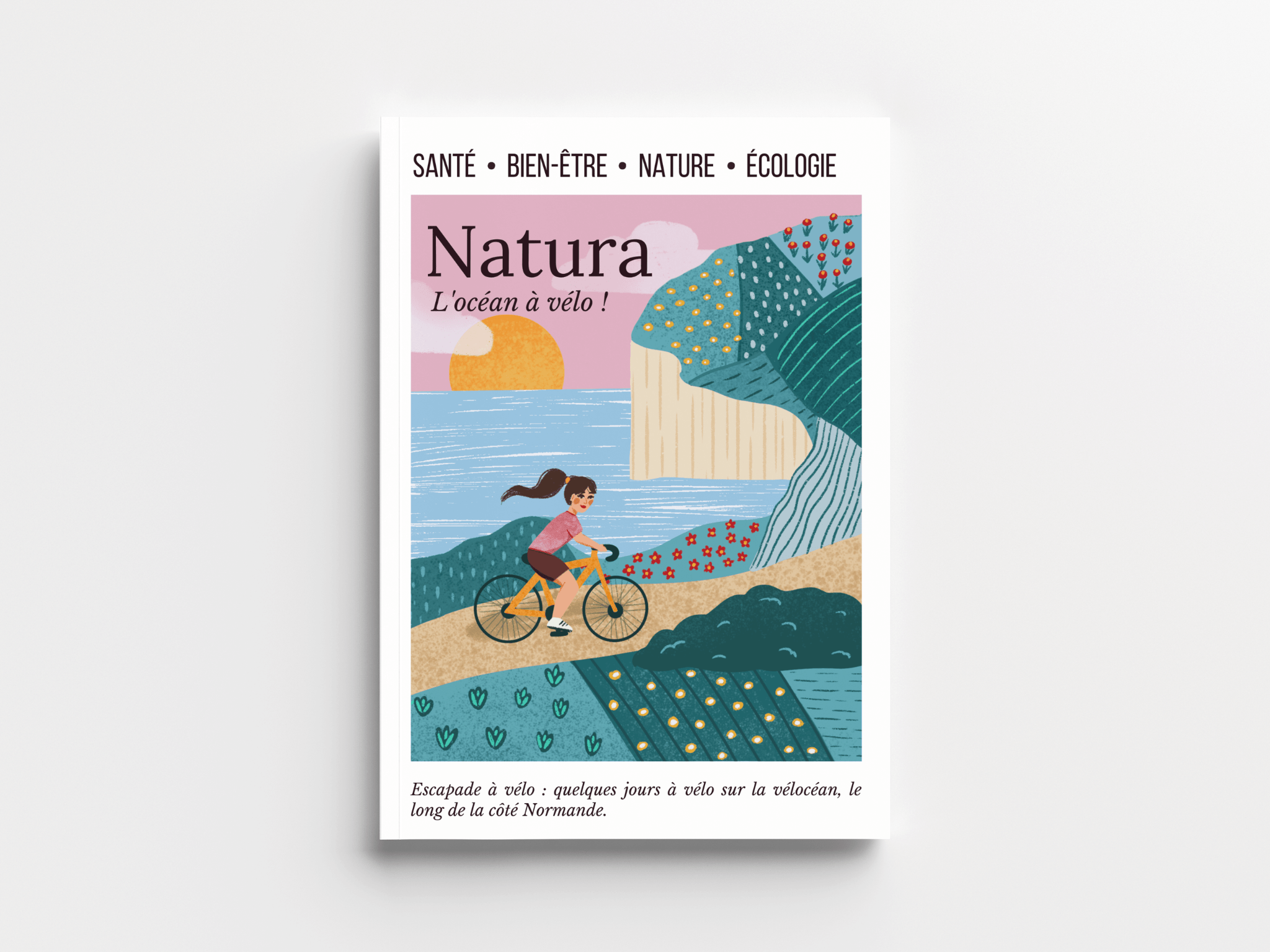 Illustration éditoriale magazine vélo | Aurore Leprivey