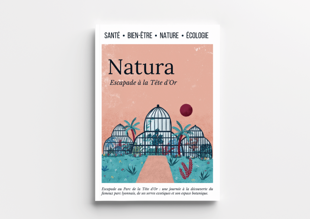 Illustration éditoriale magazine Parc de la tête d'or | Aurore Leprivey