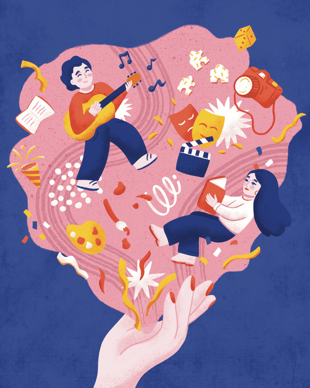 Illustration éditoriale couverture magazine Viva Villeurbanne Aurore Leprivey