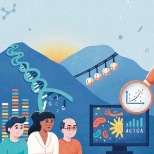 Affiche science informatique biologie Aurore Leprivey