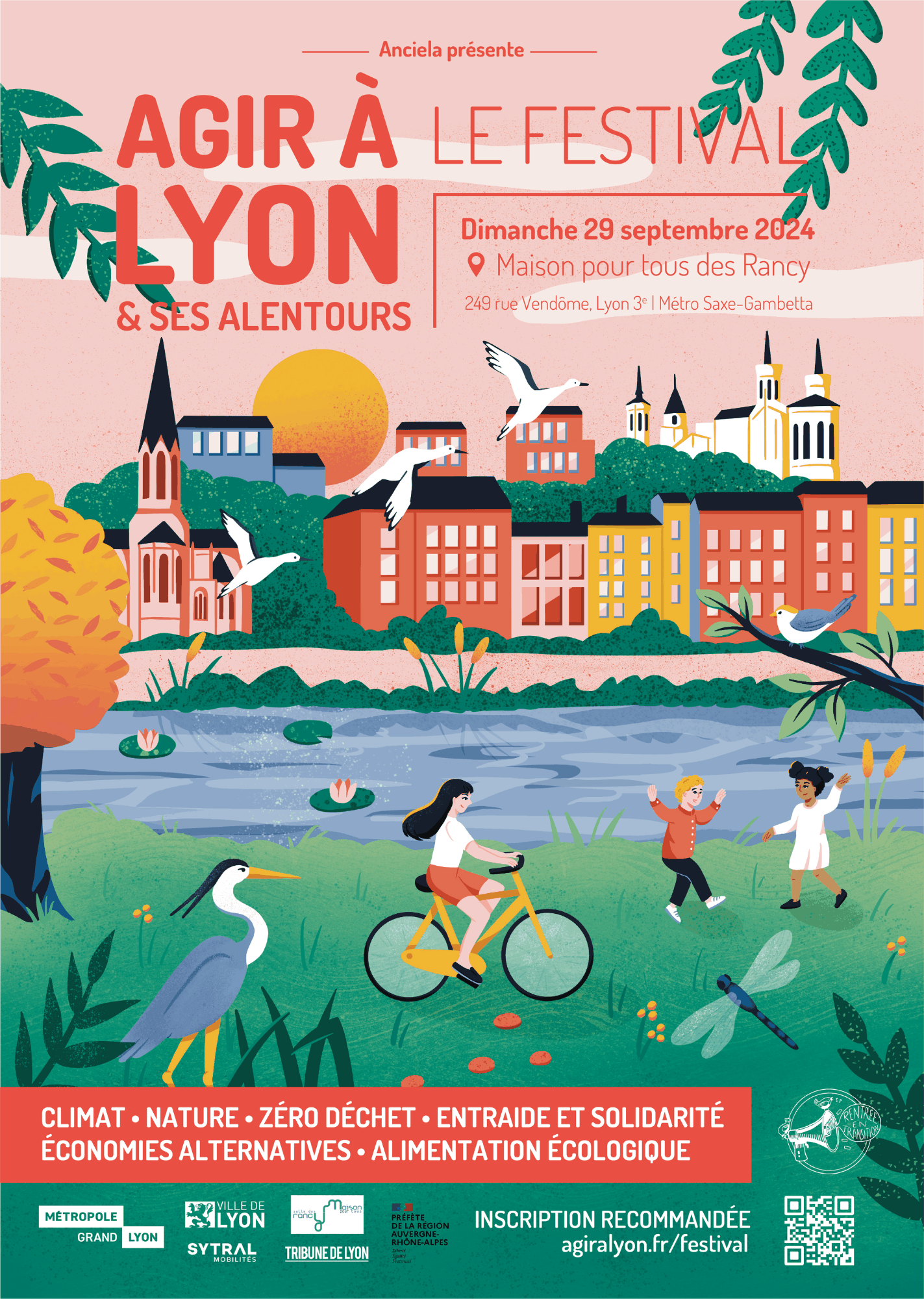 Aurore Leprivey Agir à Lyon Anciela (8) Affiche Agir à Lyon festival écologique illustrateur Aurore Leprivey