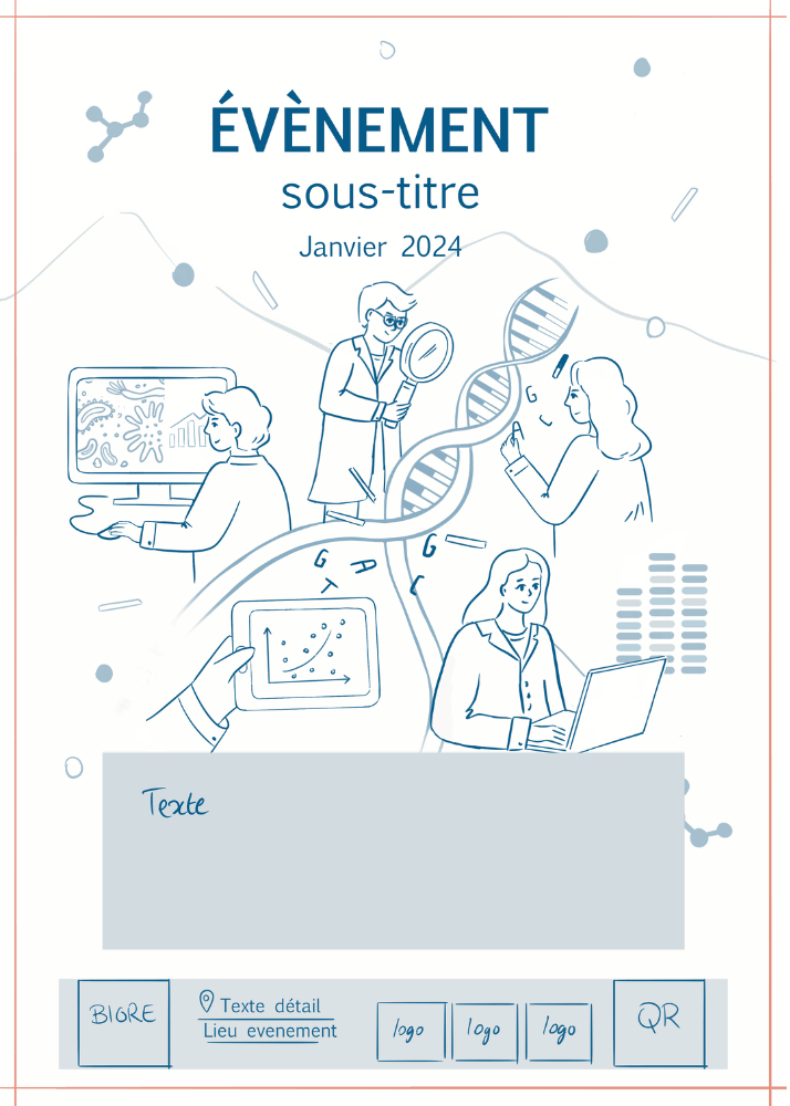 croquis affiche science UGA Aurore Leprivey