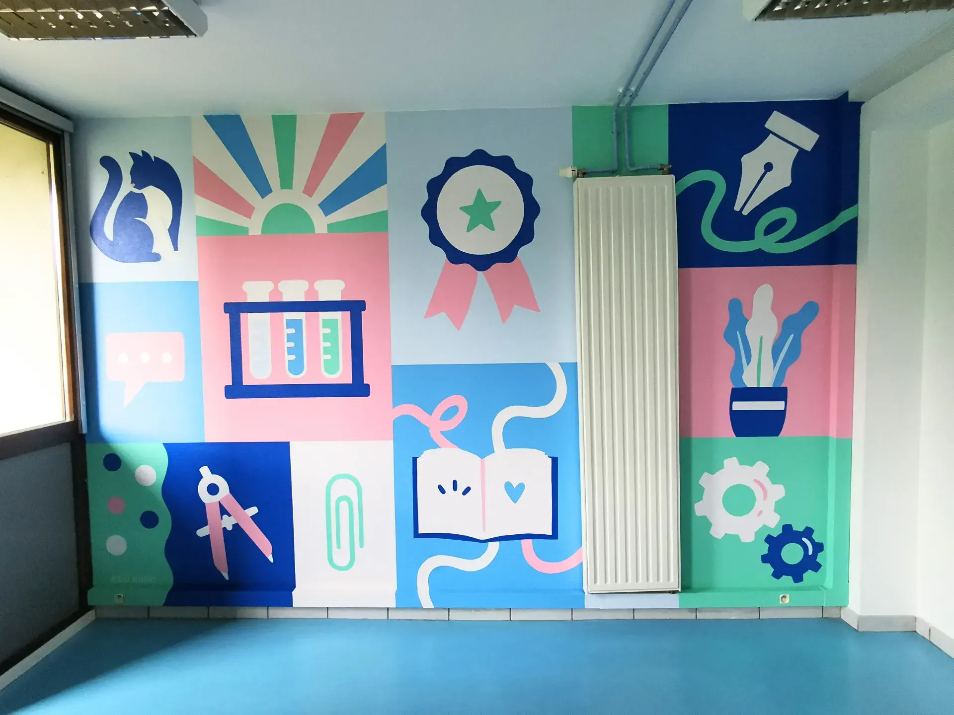 Fresque CROUS Grenoble artiste Aurore Leprivey