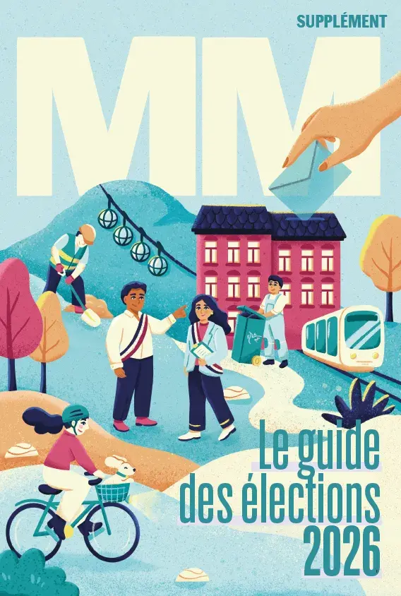 Illustration Grenoble Alpes magazine par Aurore Leprivey, illustratrice à Grenoble