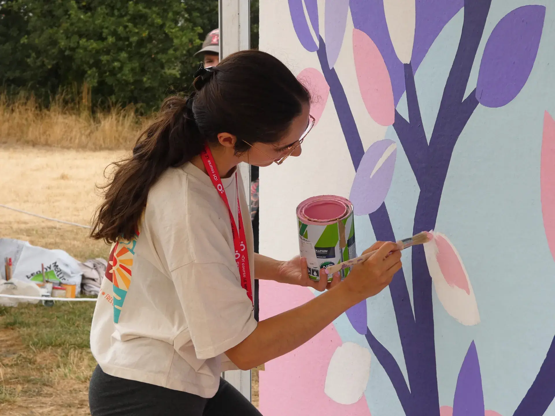 Fresque participative artiste Grenoble Aurore Leprivey