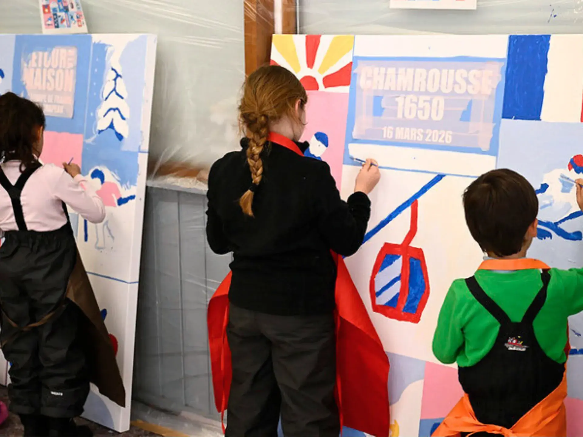 Fresque participative JO Paralympique Chamrousse Aurore Leprivey