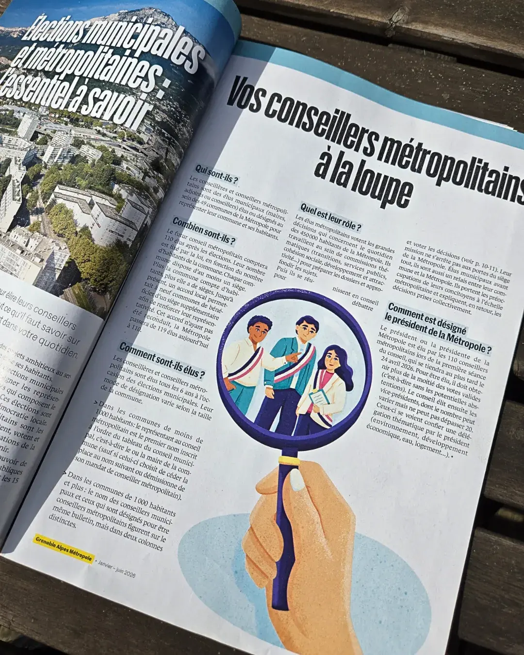 Illustration éditoriale élections - illustratrice Grenoble 2026 | Aurore Leprivey