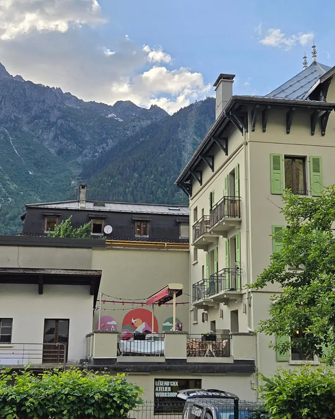 Fresque à Chamonix Fournil Chamoniard par l'artiste Aurore Leprivey