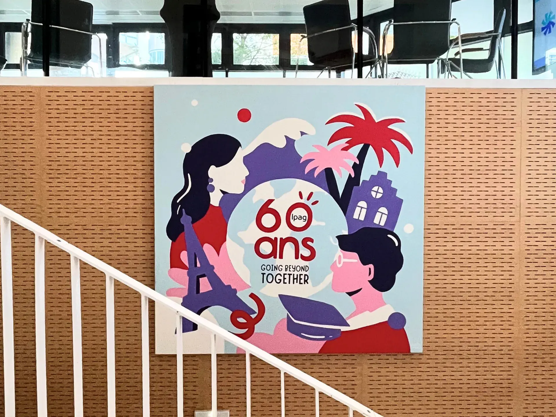 Peinture live artiste Aurore Leprivey pour IPAG Business school