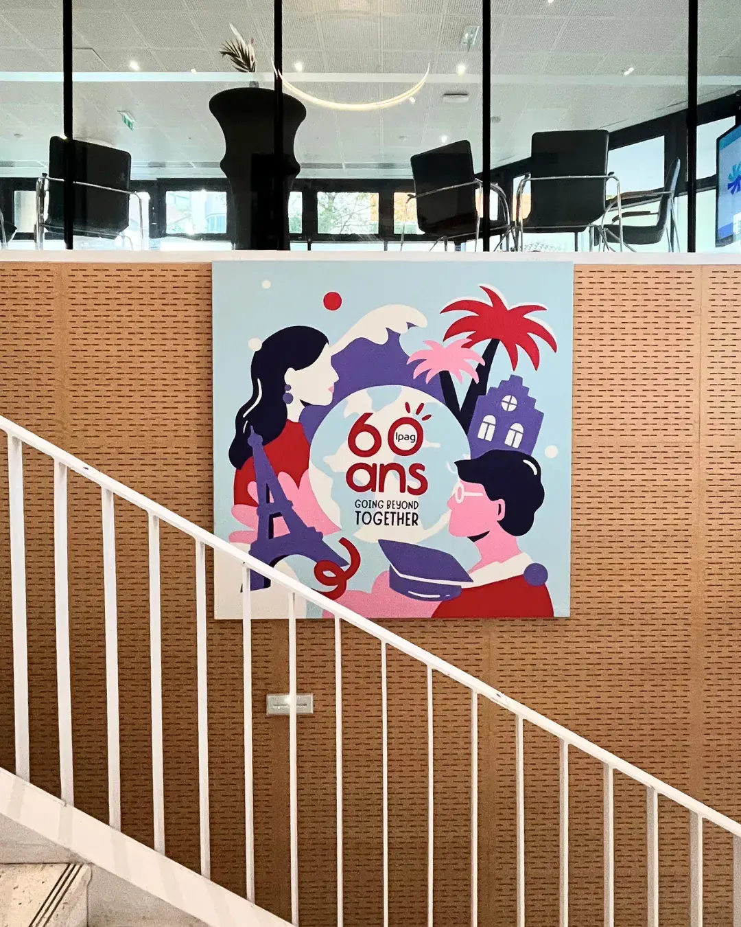 Peinture live artiste Aurore Leprivey pour IPAG Business school